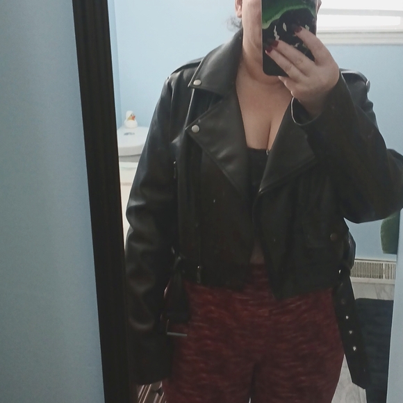 Aeropostale Faux Leather Jacket size Large - Picture 7 of 7
